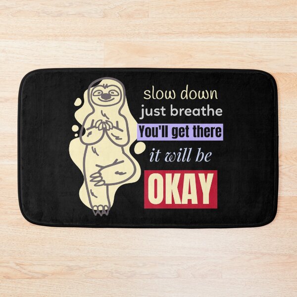 Item preview, Motivational Calming Sloth Yoga Shirt designed and sold by allmytees.