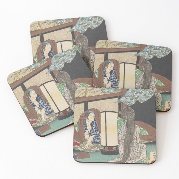 Item preview, A Widower Witnesses His Wife's Ghost Nursing Their Child designed and sold by japanese-ukiyoe.