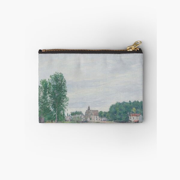 Item preview, Alfred Sisley Painting - The Matrat Boatyard, Moret Sur Loing, Rainy Weather designed and sold by Coffeesnow.