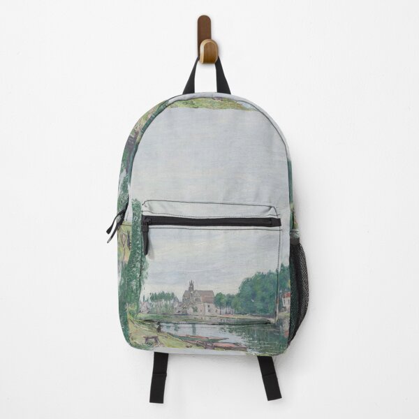 Item preview, Alfred Sisley Painting - The Matrat Boatyard, Moret Sur Loing, Rainy Weather designed and sold by Coffeesnow.