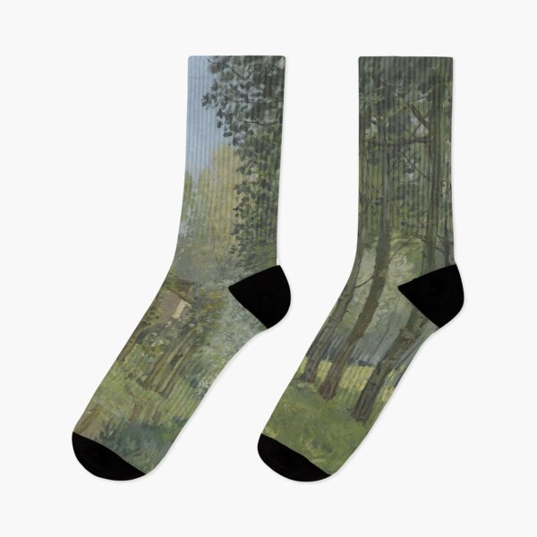 Item preview, Alfred Sisley Painting - Rest along the Stream. Edge of the Wood designed and sold by Coffeesnow.