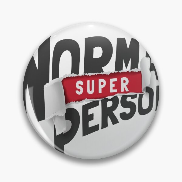 Item preview, SuperNormal Person Slogan Ripped Off Paper Illustration designed and sold by Peekonet.