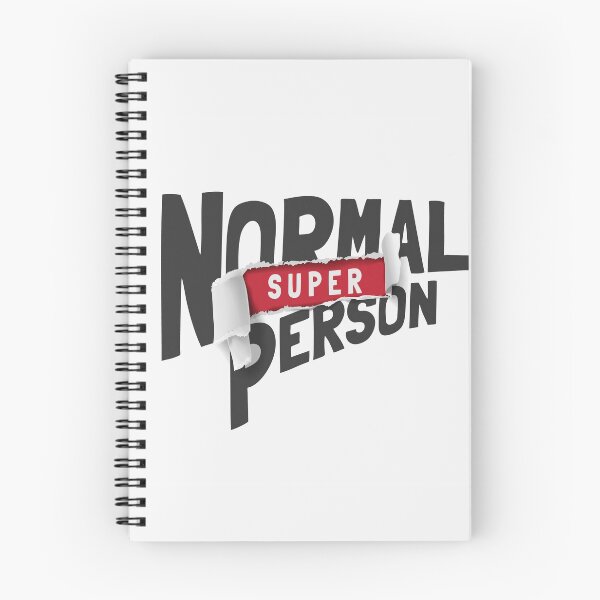 Item preview, SuperNormal Person Slogan Ripped Off Paper Illustration designed and sold by Peekonet.