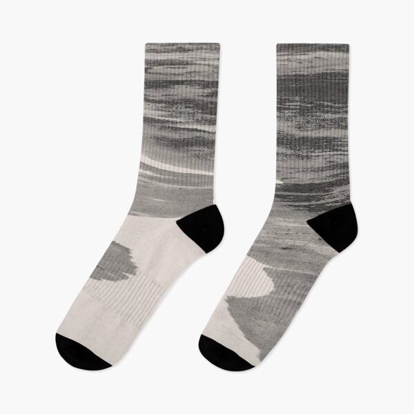 Item preview, Black and White Curvy Marshland Stream designed and sold by KsbAesthetics.