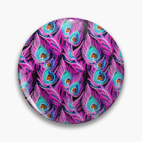 Item preview, Rainbow Peacock Feather Seamless Pattern, Peacock Feather Pattern, Peacock Feather Vector Pattern designed and sold by graphic-genie.