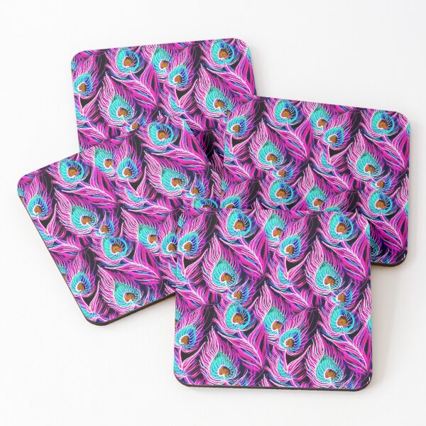 Item preview, Rainbow Peacock Feather Seamless Pattern, Peacock Feather Pattern, Peacock Feather Vector Pattern designed and sold by graphic-genie.