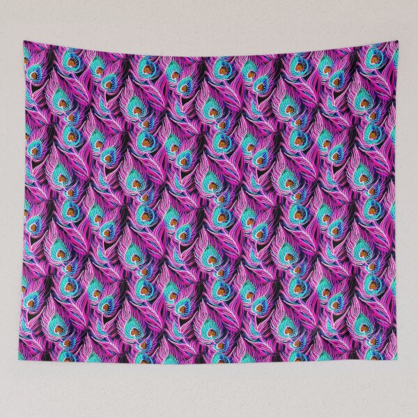 Item preview, Rainbow Peacock Feather Seamless Pattern, Peacock Feather Pattern, Peacock Feather Vector Pattern designed and sold by graphic-genie.
