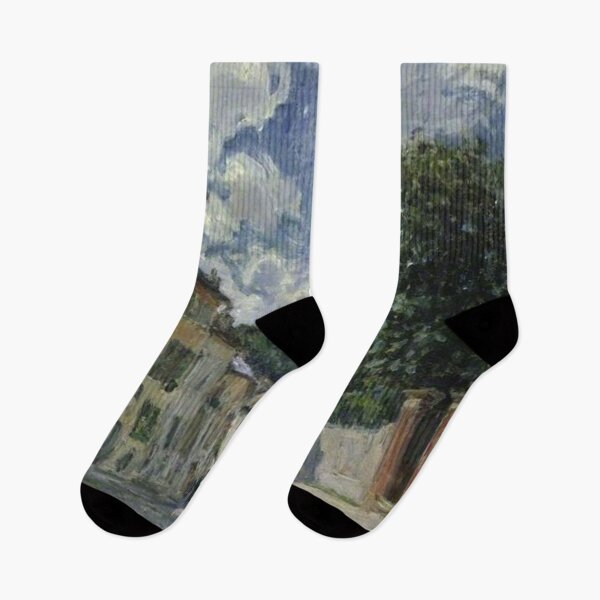 Item preview, Alfred Sisley - A Street, Possibly in Port Marly designed and sold by Coffeesnow.