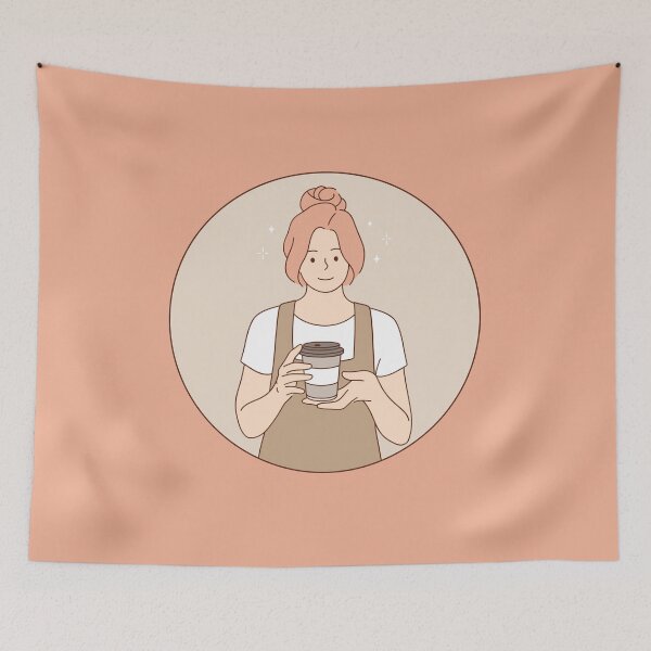 Item preview, Cafe owner small business barista female entrepreneur designed and sold by NastySquad.