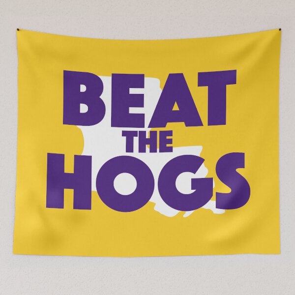 Item preview, Beat the Hogs | Purple & Gold designed and sold by SLAG-Creative.