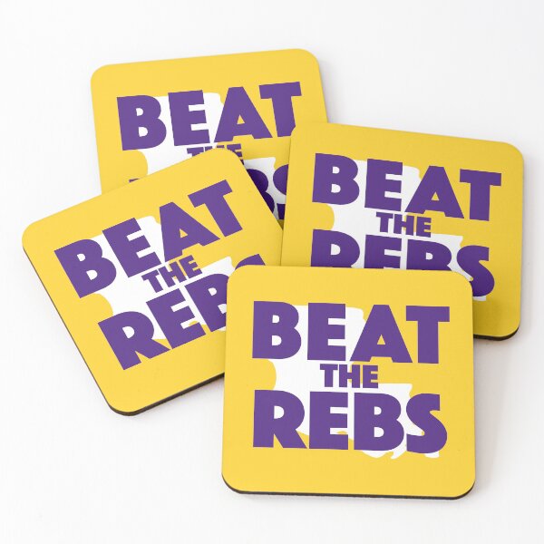 Item preview, Beat the Rebs | Purple & Gold designed and sold by SLAG-Creative.