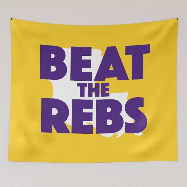 Item preview, Batir a los Rebs | Morado y dorado designed and sold by SLAG-Creative.