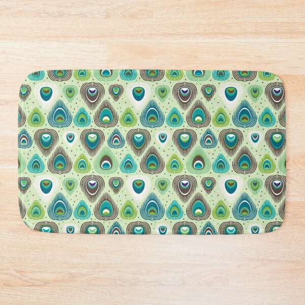 Item preview, Peacock Feather Seamless Pattern, Peacock Feather Pattern, Peacock Feather Vector Pattern designed and sold by graphic-genie.