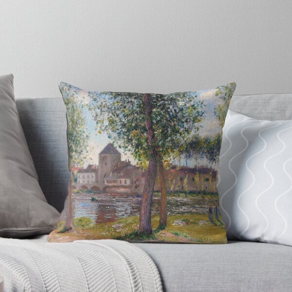 Aperçu de l'œuvre Alfred Sisley - Les peupliers à Moret sur Loing,_ près midi créée et vendue par Coffeesnow.