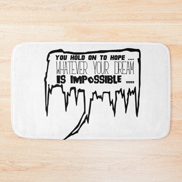 Item preview, You hold on to hope whatever your dream is impossible t-shirt  designed and sold by Frangi_Pane_ Magazine.