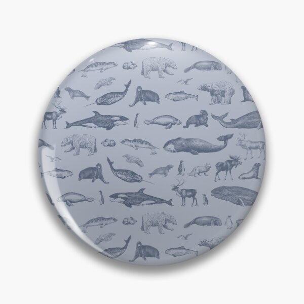 Item preview, Arctic Animals Vintage Illustration Pattern II designed and sold by indigogreypayne.