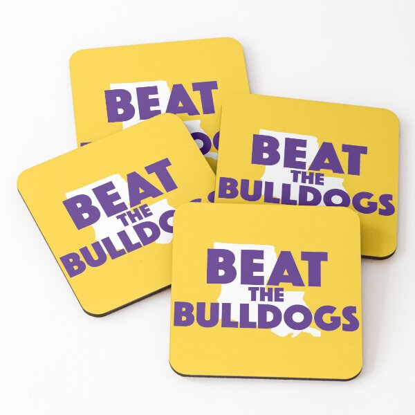 Item preview, Beat the Bulldogs | Purple & Gold designed and sold by SLAG-Creative.