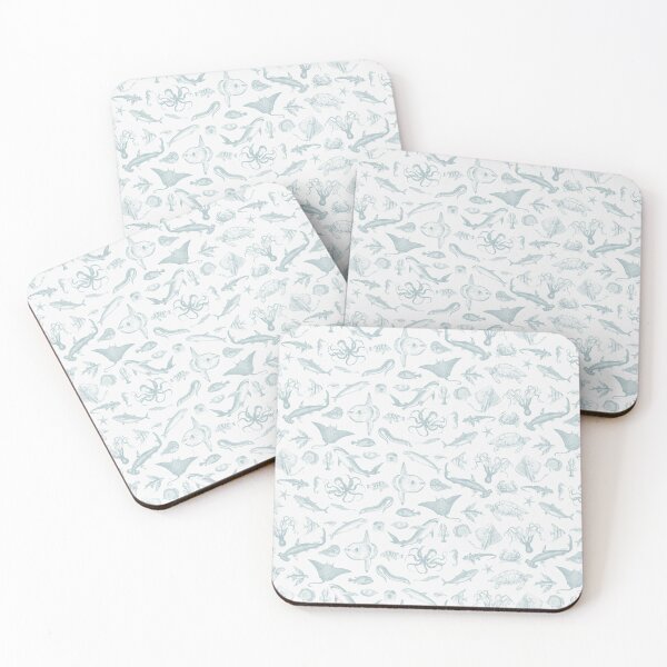 Item preview, Sealife Animals Vintage Illustration Pattern I designed and sold by indigogreypayne.