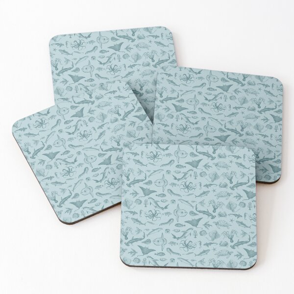 Item preview, Sealife Animals Vintage Illustration Pattern II designed and sold by indigogreypayne.