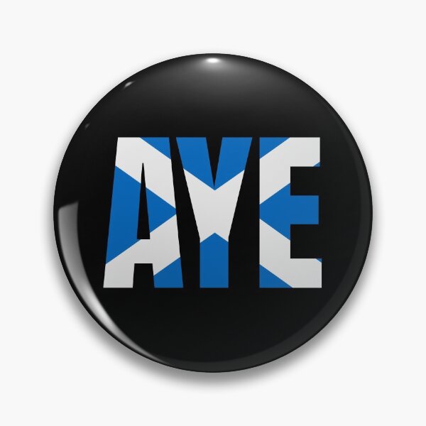 Item preview, Aye - Yes Scotland - Scottish Flag Blue - Scots designed and sold by Indy2tees.
