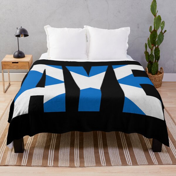 Item preview, Aye - Yes Scotland - Scottish Flag Blue - Scots designed and sold by Indy2tees.