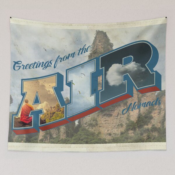 Item preview, Retro Greetings Postcard (Air Nomads) designed and sold by SiSiDi.