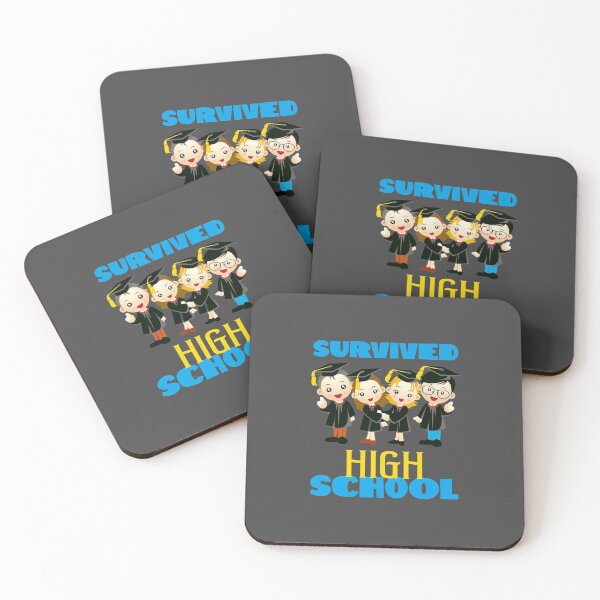 Item preview, Survived High School! (on Dark Grey) designed and sold by PawsitiveMum.
