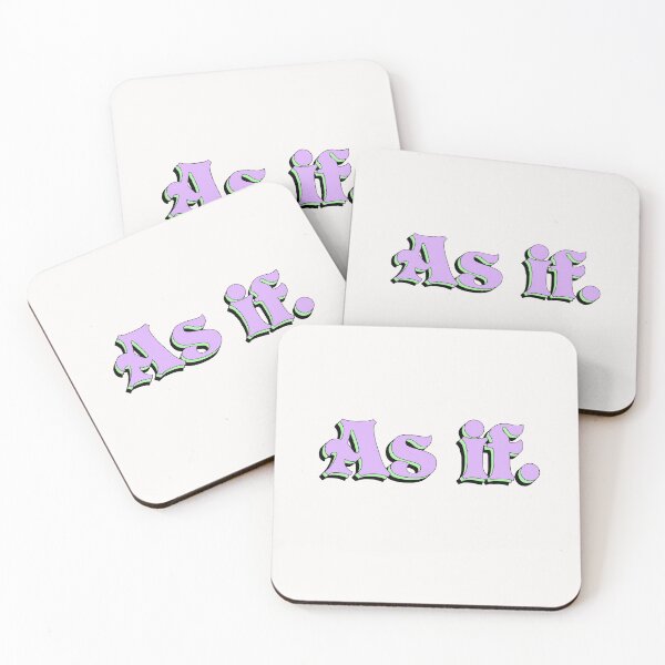 Item preview, As if Minimal Typography Design designed and sold by Printed Delights Co..