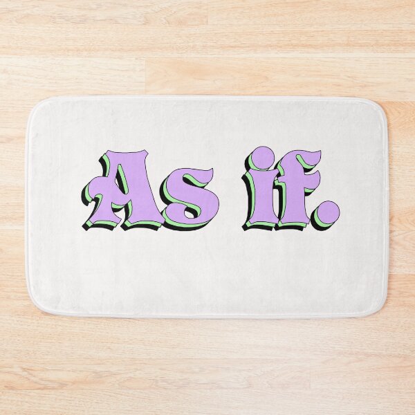 Item preview, As if Minimal Typography Design designed and sold by Printed Delights Co..