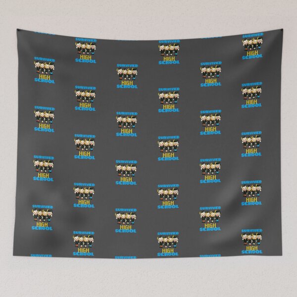 Item preview, Survived High School! (on Dark Grey) designed and sold by PawsitiveMum.