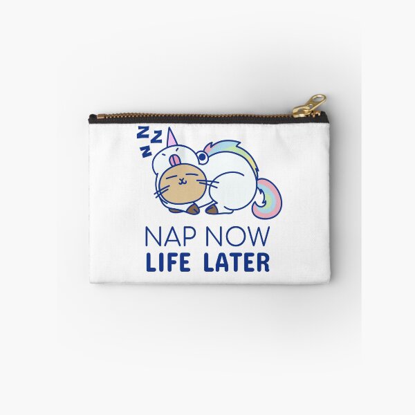 Item preview, Nap Now Life Later Cat in Unicorn Suit Cute & Funny Shirt designed and sold by allmytees.
