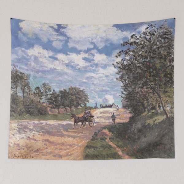 Item preview, Alfred Sisley - La route de Mantes a Choisy le Roi designed and sold by Coffeesnow.