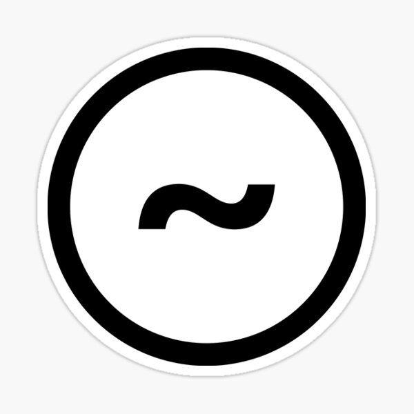 Vista previa del artículo con la obra «Urbit», diseñado y vendido por JFKsStickers.