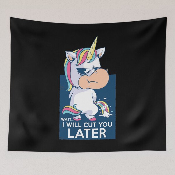 Item preview, I Will Cut You Unicorn designed and sold by InsidePint.