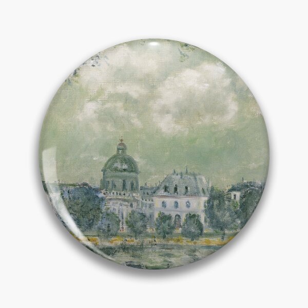 Item preview, Alfred Sisley Painting - Landscape along the Seine with the Institut de France and the Pont des Arts_ designed and sold by Coffeesnow.