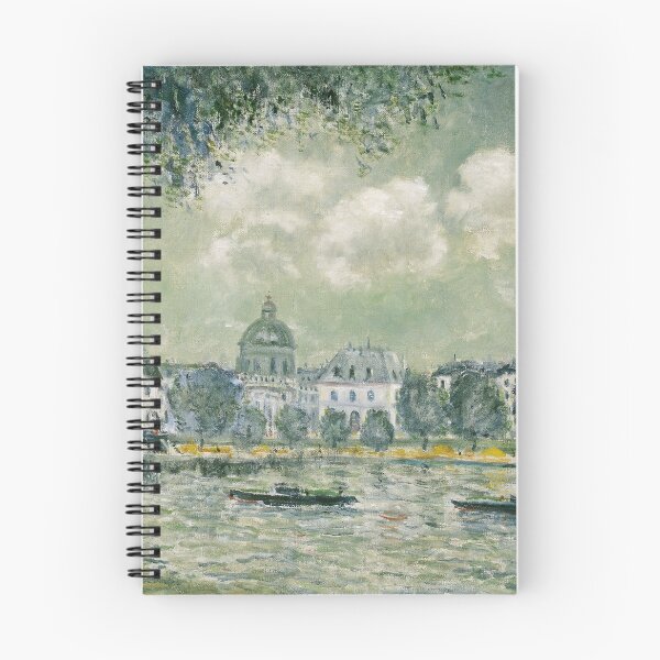 Item preview, Alfred Sisley Painting - Landscape along the Seine with the Institut de France and the Pont des Arts_ designed and sold by Coffeesnow.