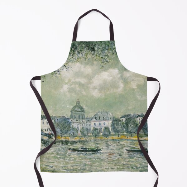 Item preview, Alfred Sisley Painting - Landscape along the Seine with the Institut de France and the Pont des Arts_ designed and sold by Coffeesnow.