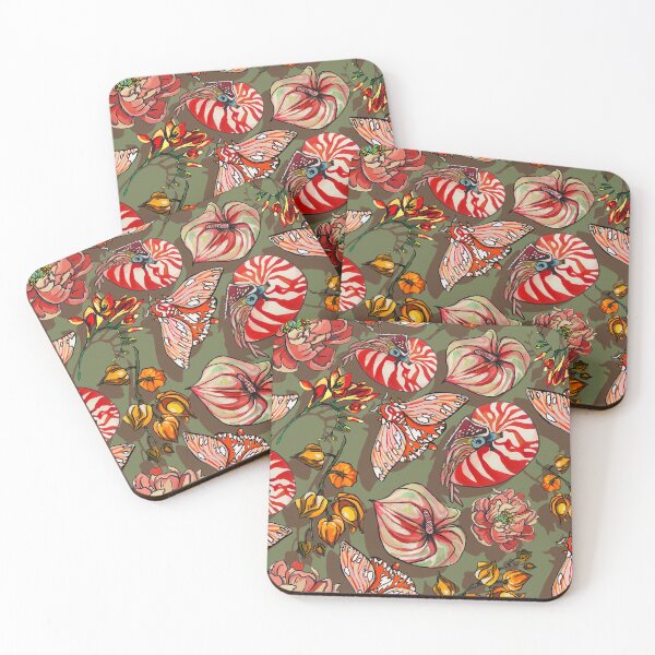Item preview, Diseño floral naranja peculiar designed and sold by ariellemorris.