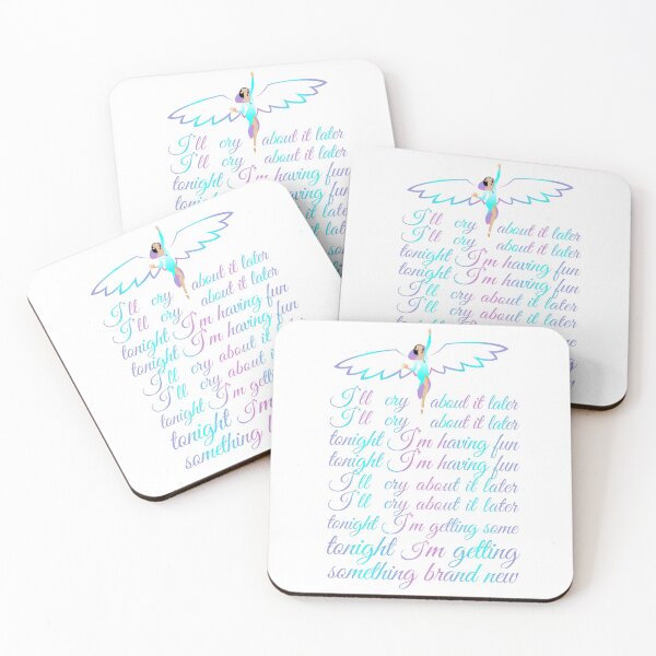 Item preview, Katy Perry Cry About It Later Rihanna Wings Colorful Lyrics White Background designed and sold by cryaboutitnow.