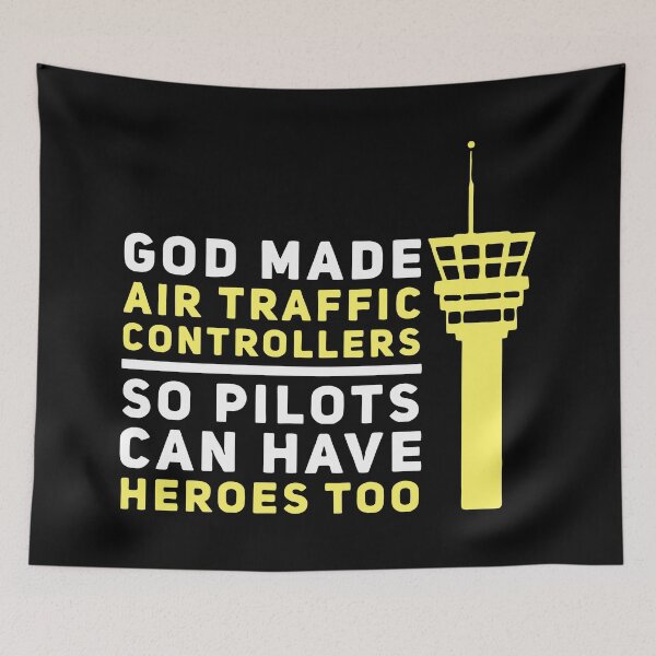 Item preview, God Made Air Traffic Controllers So Pilots Can Have Heroes Too designed and sold by Dancing Dolphin Crafts.