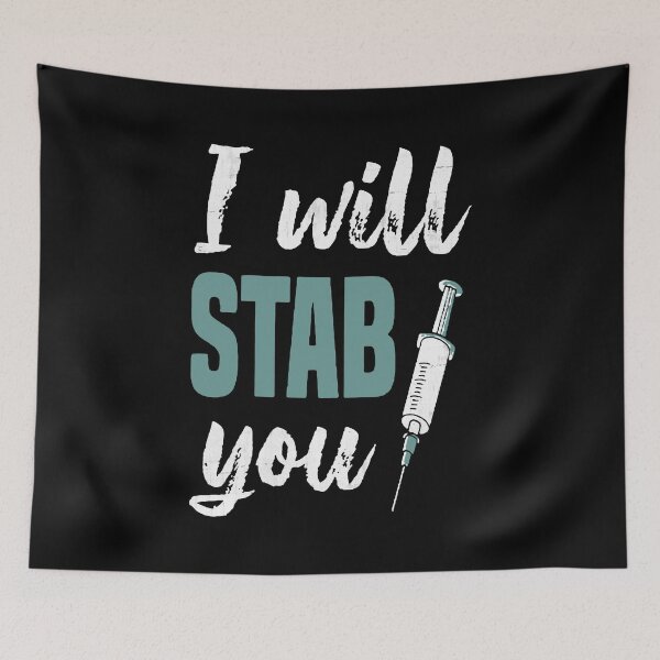 Item preview, I Will Stab You Nurse designed and sold by InsidePint.