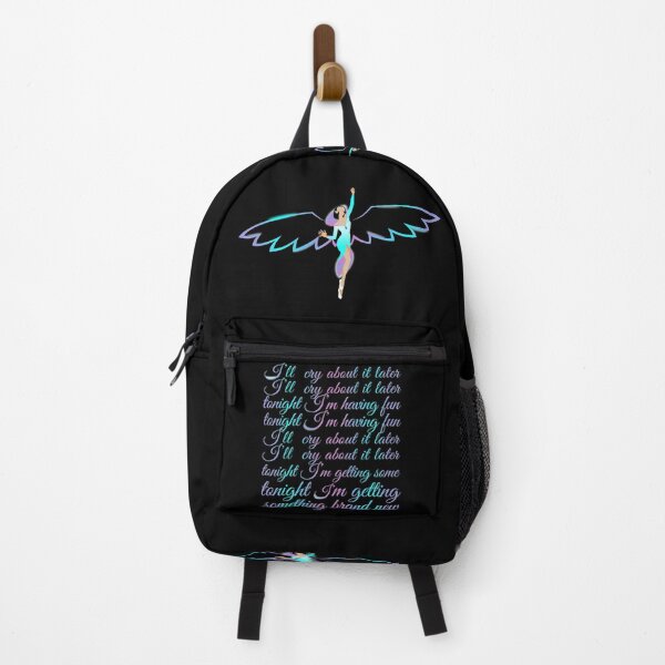 Item preview, Katy Perry Cry About It Later Rihanna Wings Colorful Lyrics Black Background designed and sold by cryaboutitnow.