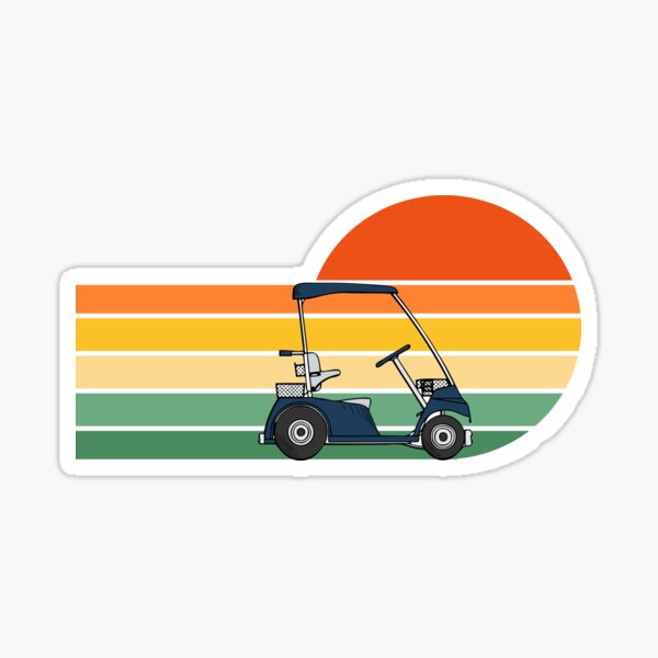 Life Behind The Wheel Funny Golf Cart Meme Golfer Gifts Sticker for Sale  by ExpressWayFour