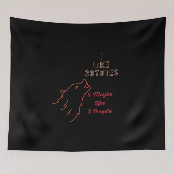 Item preview, Coyotes, Maybe Like 3 People Retro Gift designed and sold by DKA-2ndBoy.