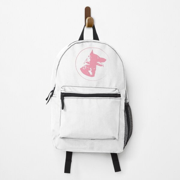 Item preview, German Shepherd Silhouette Circle Pink designed and sold by KodiakGoods.