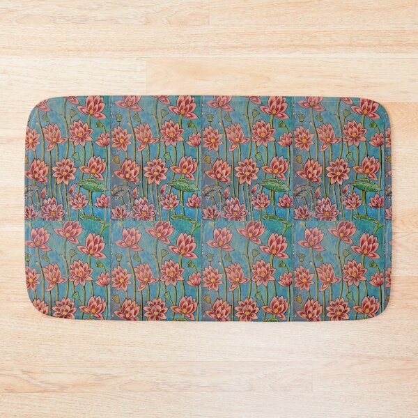 Item preview, Lotus blooms/painting/City Palace, Jaipur designed and sold by VeenaNair23.