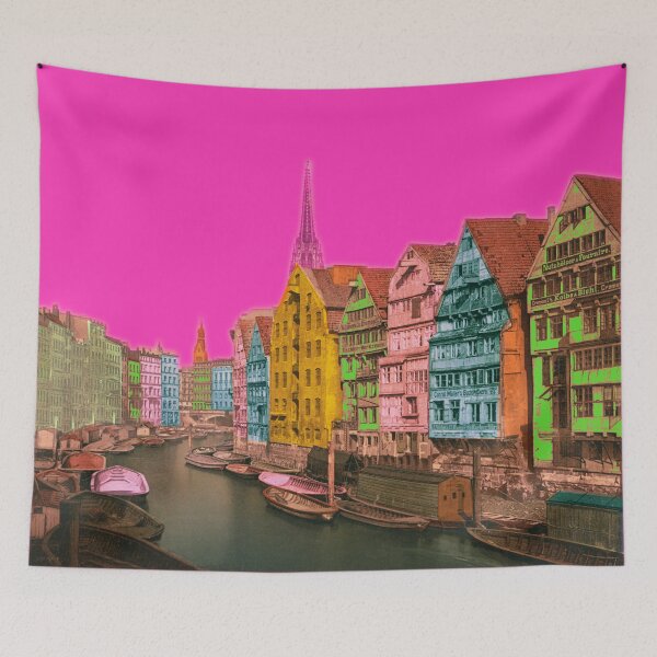 Item preview, vintage Hamburg Fleet, Skyline Northern Germany designed and sold by Mauswohn.