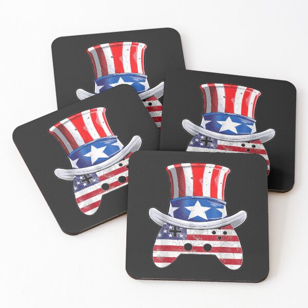 Item preview, 4th Of July Patriotic American Flag Video Game teen Gamer T-Shirt designed and sold by Busan-Benfica.