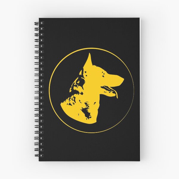 Item preview, German Shepherd Silhouette Circle Gold designed and sold by KodiakGoods.