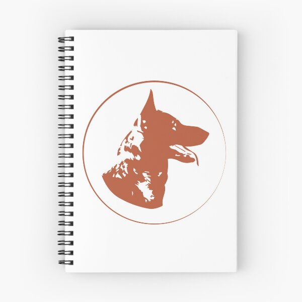 Item preview, German Shepherd Silhouette Circle Orange designed and sold by KodiakGoods.